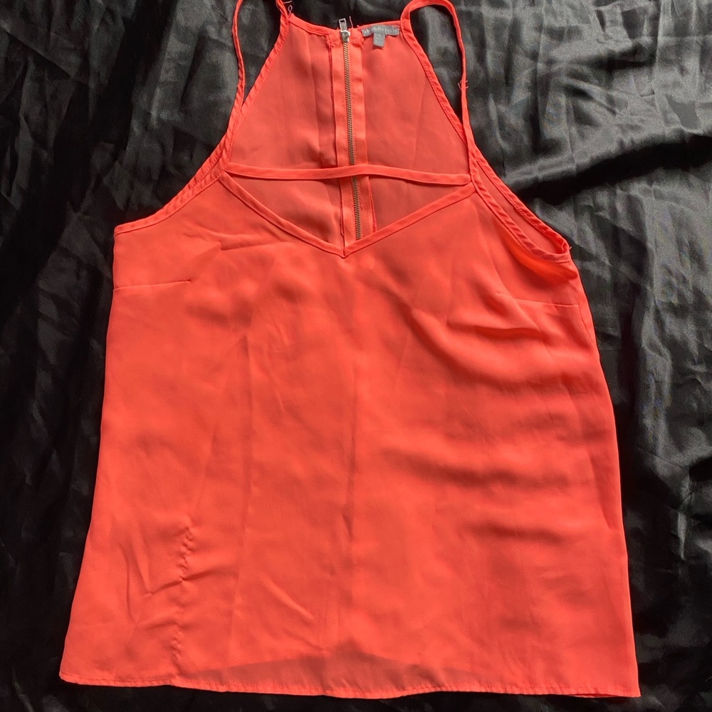 Charlotte Russe Vibrant Orange Tank Top